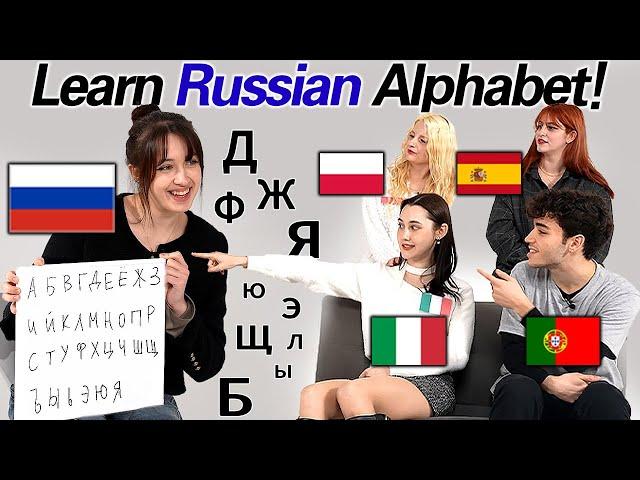 European Learn The Hardest Alphabet l  Russian Alphabet is insane!!