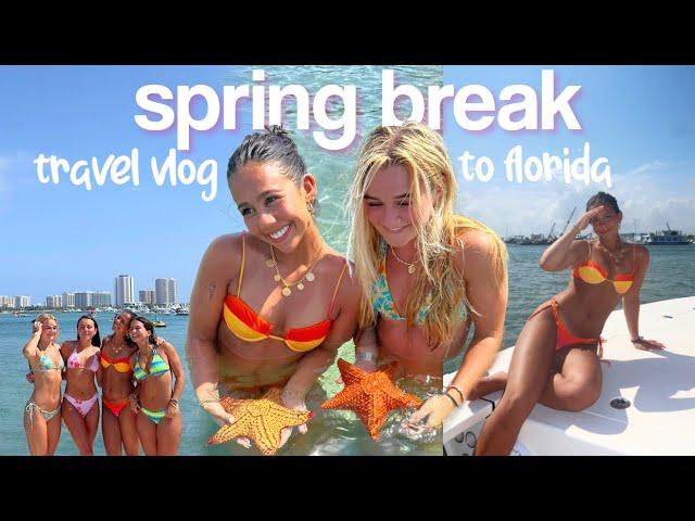 SPRING BREAK FLORIDA TRAVEL VLOG: shopping, beach days, tanning, friends, & good eats