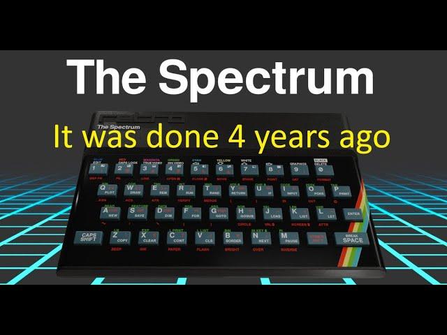 The ZX Spectrum  4 years ago