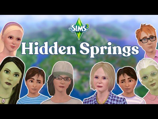 The Lore & Families of Hidden Springs in The Sims 3