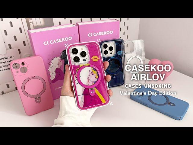 Unboxing CASEKOO AIRLOV Valentine's Day iphone cases ‍️‍