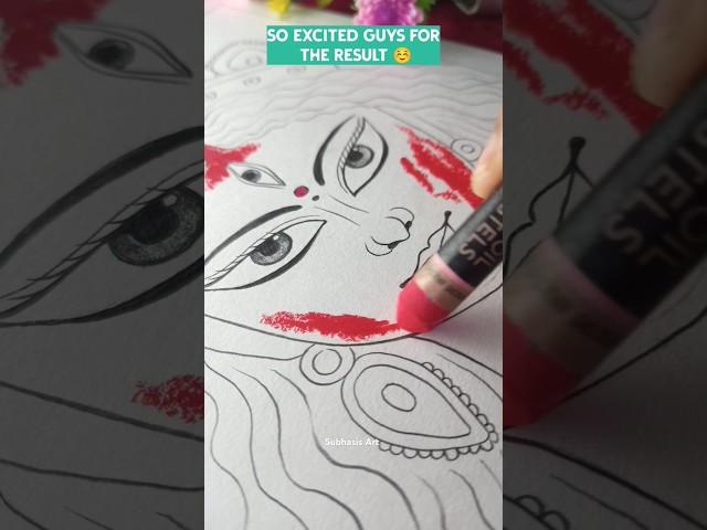 Durga Maa outline Drawing ||Dashomi Durga Maa special Drawing ️||#shorts