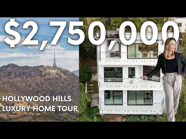 Recording Studio + Incredible Hollywood Sign Views! $2,750,000 Hollywood Hills Home Hour.