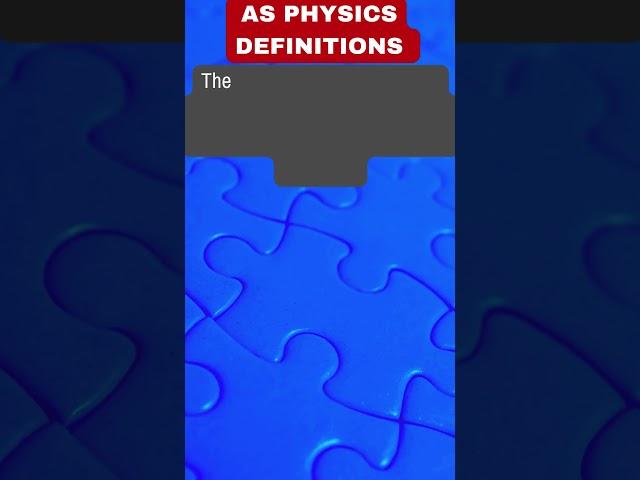 CAIE AS Physics Definitions - Frequency