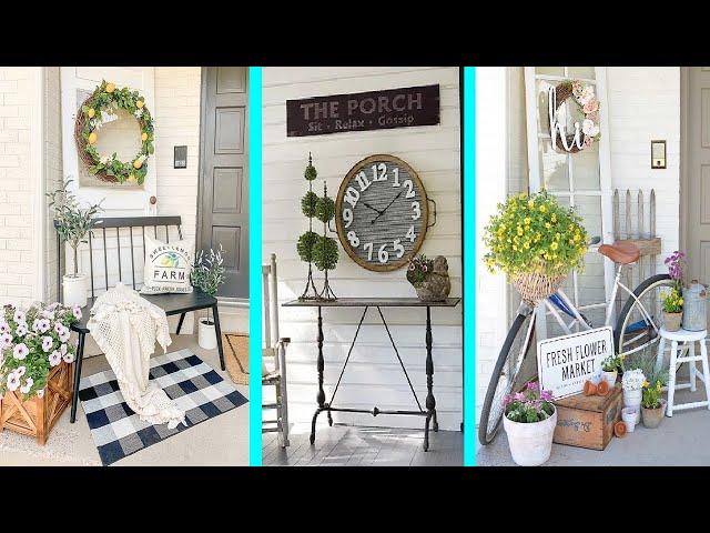 50+ Rustic Farmhouse Porch Décor Ideas to Show Off This Season | garden ideas