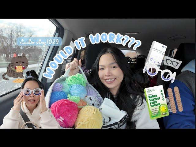 Crochet on a Road Trip| Testing Motion Sickness Solutions