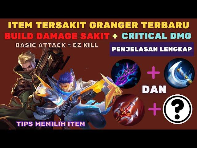 BUILD ITEM GRANGER ATTACK SPEED TERSAKIT TERBARU MOBILE LEGENDS 2O22, ITEM TERKUAT GRANGER SAAT INI