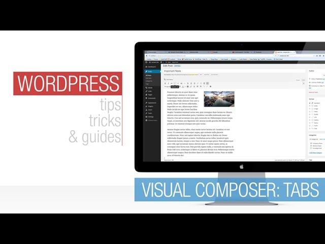 Wordpress Tutorial: Visual Composer - Tabs