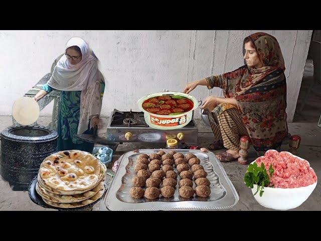 Sham Ka Roti Salan Aloo Kofta Recipe Tandoori Roti Ky Sath || Village Life || Irma's family vlog