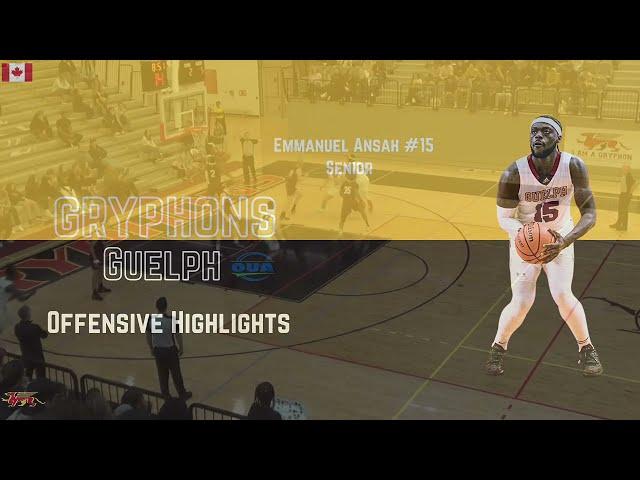 Emmanuel Ansah | University of Guelph Gryphons | 2023-24 Season Highlights | OUA | USPORTS