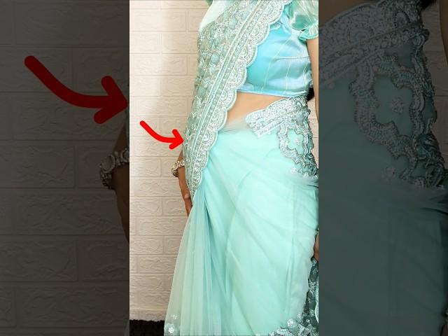 Net saree drape #saree #rekhamishra #sareedraping