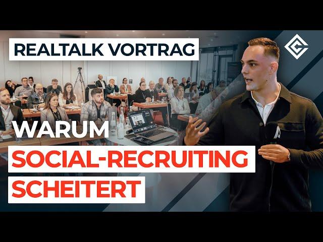 REALTALK: 5 Gründe, warum Social-Media-Recruiting scheitert (David Cordes Vortrag in Hamburg)