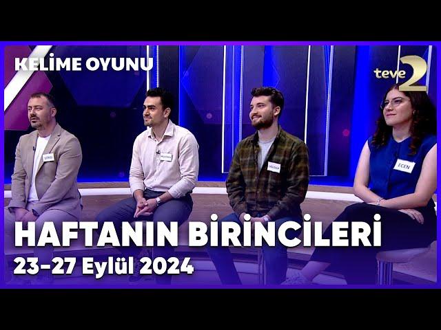 Kelime Oyunu 23-27 Eylül Haftası Birincileri | Özel Kolaj