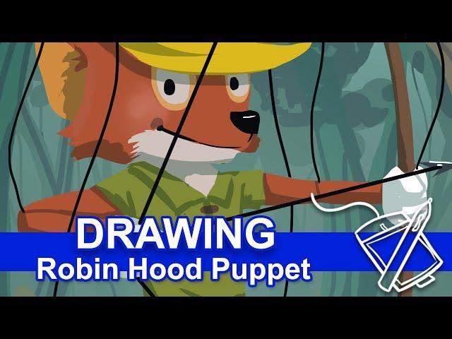 Robin Hood Puppet #DisneyDrawingChallenge2017