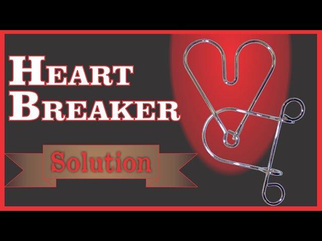 Solution for Heart Breaker from Puzzle Master Wire Puzzles