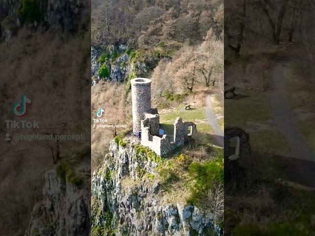 Kinnoull Hill Tower, Perth Scotland. #ancienthistory #scottishcastles #cliffside
