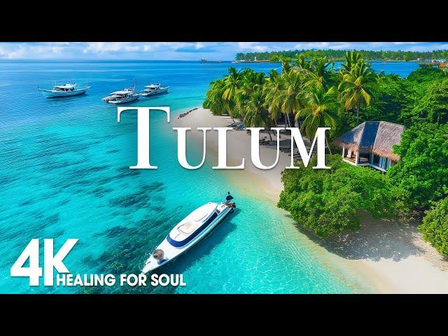 TULUM NATURE in 4K UHD Drone Film + Relaxing Piano Music for Stress Relief, Sleep, Spa, Yoga, Cafe