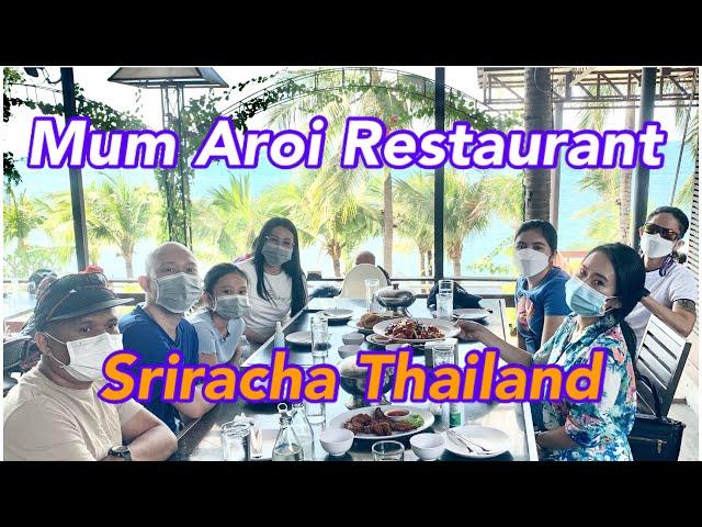 BEACHSIDE DINING AT MUM AROI RESTAURANT SRIRACHA CHONBURI THAILAND