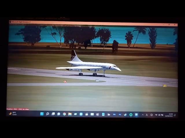 (fsx) concorde land in ngurah rai