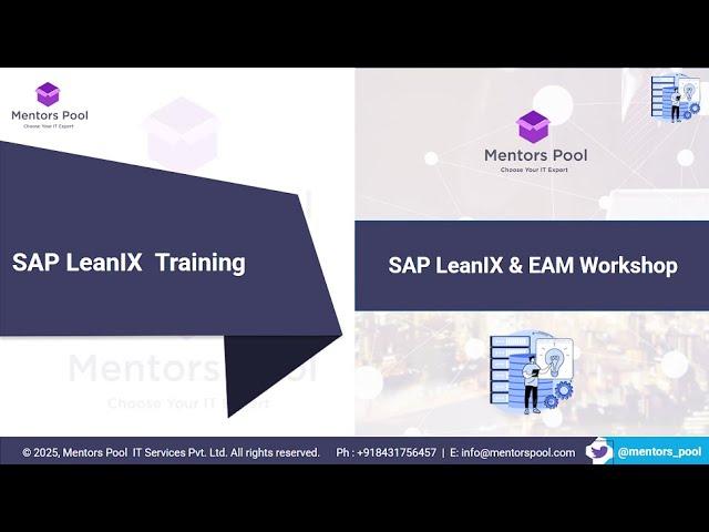 SAP LeanIX Training | Enterprise Architecture with TOGAF & SAP EA | Mentors Pool