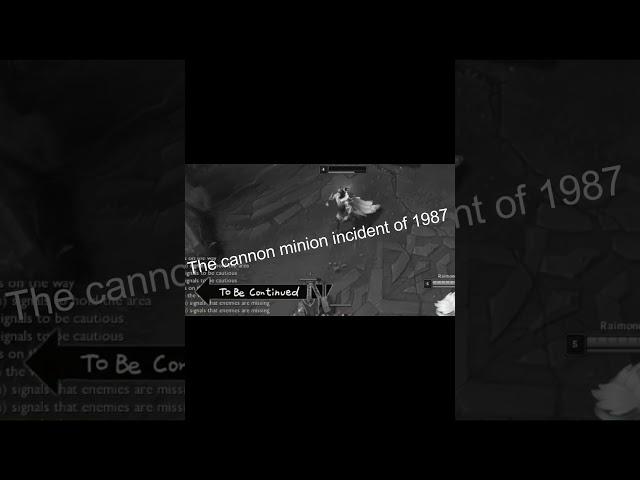 Cannon minion incident of 1987