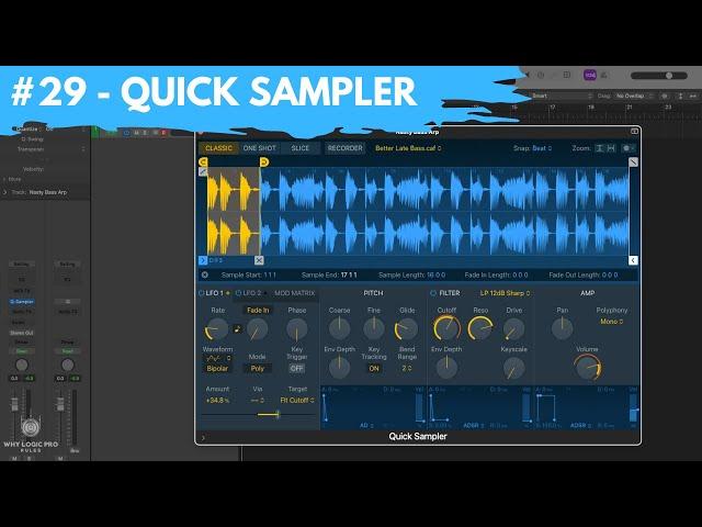 #29 - Quick Sampler - Turn Any Sound into an Instrument (Newbie to Ninja -Beginner's Guide to Logic)