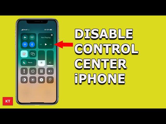 Disable the control center from the Lock screen of your iPhone (Stop from enabling Airplane mode)