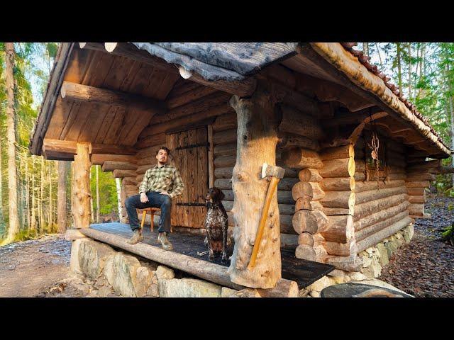 I Finally Built A FRONT PORCH For The Log Cabin!