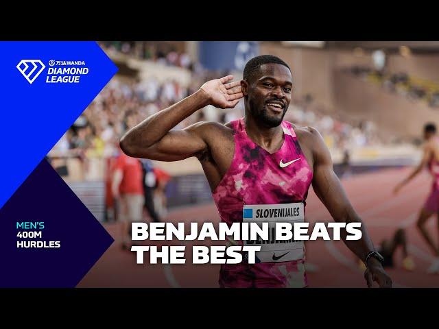 Rai Benjamin beats Warholm and Dos Santos in Monaco 400m hurdles - Wanda Diamond League 2024