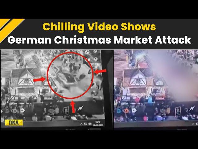 Spine Chilling Video Of Germany's Christmas Market Attack, 2 killed And Over 60 Injured | Magdeburg