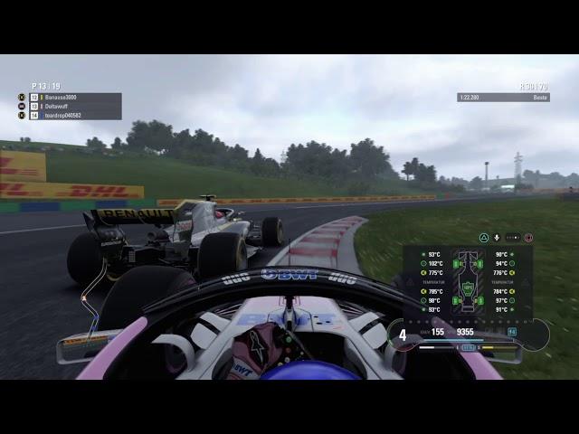 F1 Onlineliga - Deltawuff | Highlights | PS4 | Sim1| Ungarn GP | Race 2/11 vom 24.03.2019