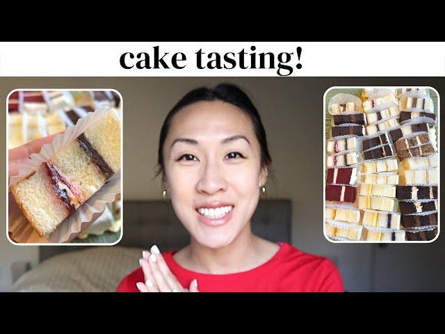 We tried wedding cakes! | cake tasting for weddings