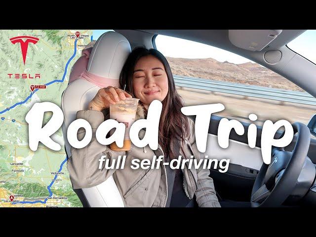 Tesla Model Y Road Trip experience (LA to Las Vegas) VLOG