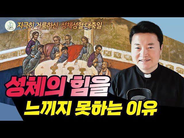 [지극히 거룩하신 그리스도의 성체성혈 대축일 복음 특강] 성체의 힘을 느끼지 못하는 이유 I 전삼용 요셉 신부(수원교구)2025.6.22 천주교/가톨릭/신부님강의/가톨릭스튜디오