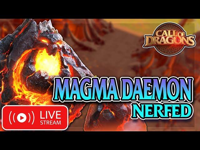 Magma Daemon Nerfed Attempts Live Stream - Call of Dragons - Immo Gaming