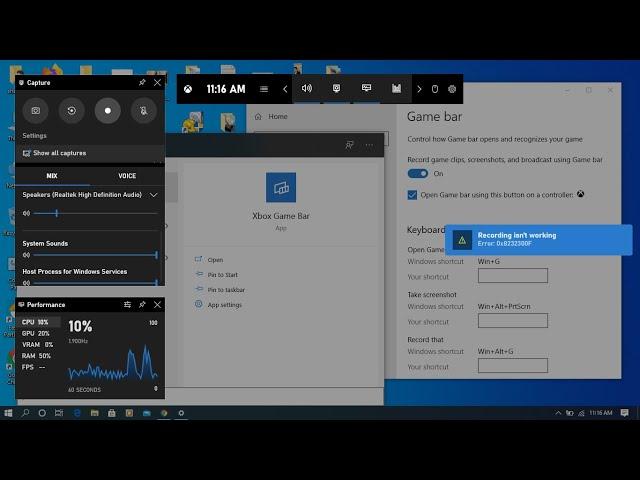 Recording isn't working in Windows 10 | (New 2020) Solved  |  How to do screen recording in Windows