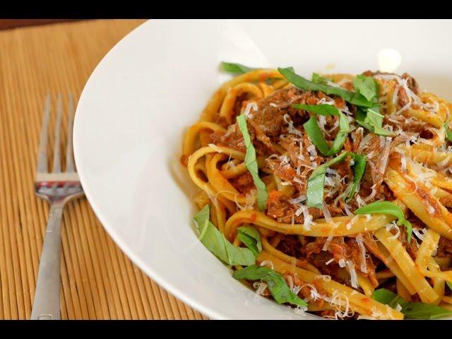 Braised Beef Short Ribs and Fettuccine Recipe | Cooking With Carolyn