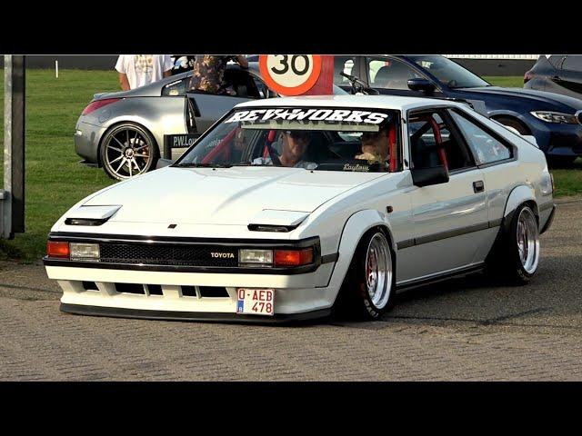 JDM Cars leaving Go Japan 2023 #2 - Century, AE86, RX8, 240Z, Sera, MR2, R34, Supra MK3, Gloria, RX7