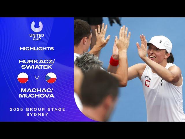 Hurkacz/Swiatek v Machac/Muchova Highlights | United Cup 2025 Group B