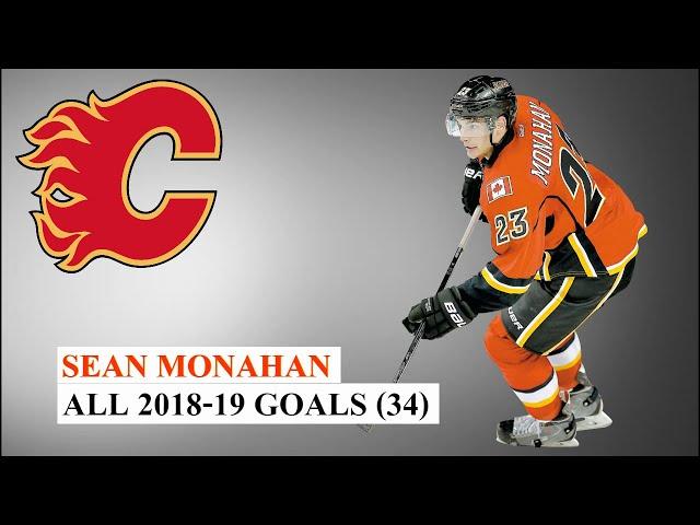 Sean Monahan (#23) All 34 Goals of the 2018-19 NHL Season