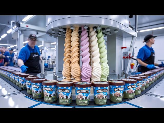 How Millions of Ben & Jerry’s Tubs Are Made in a Factory | Ice Cream Production Process