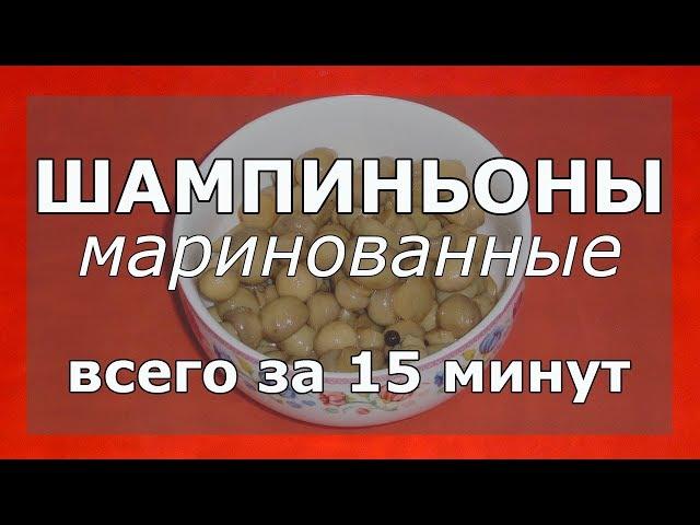  Как за 15 минут быстро и вкусно приготовить маринованные шампиньоны в домашних условиях