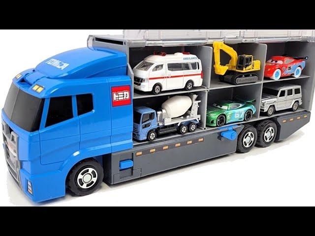 13 Type Cars Tomica  Tomica opened and stored in the Okataduke convoy!