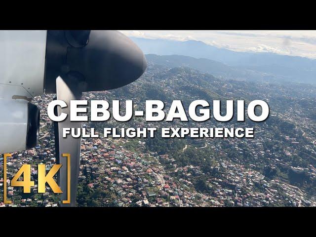 CEBU to BAGUIO Now in Just 2 hrs! | Full Flight Tour via PAL Express | Mactan-Loakan Airport | 4K