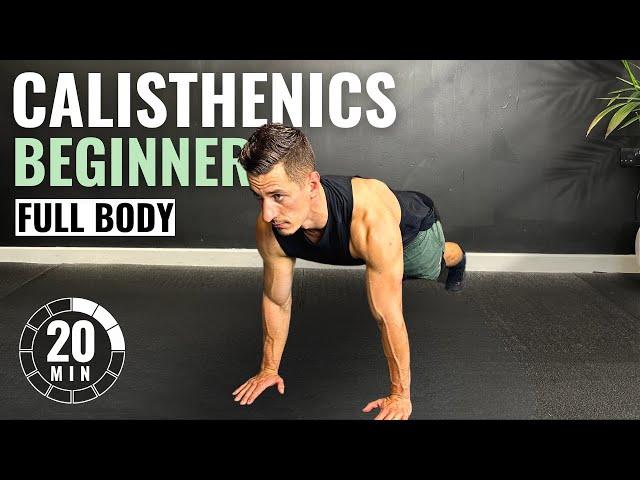 20 Min BEGINNER CALISTHENICS WORKOUT at Home | No Equipment