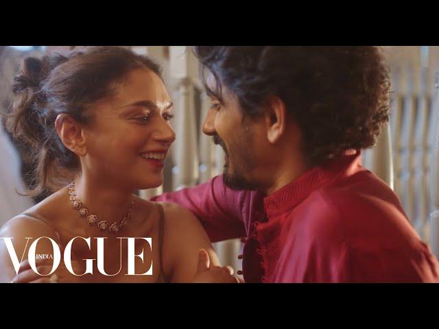 Go Behind the Scenes with Aditi Rao Hydari & Siddharth for the Vogue Wedding Cover shoot