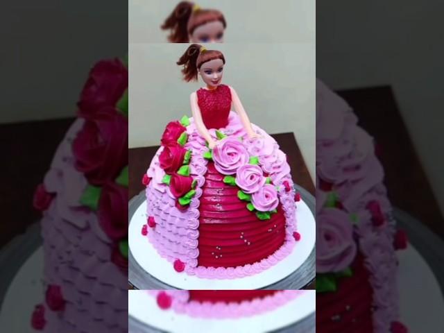 Doll Cake Design 2023/Cake Design/Doll Cake/Barbie Cake/Birthday Cake#trending#Shorts