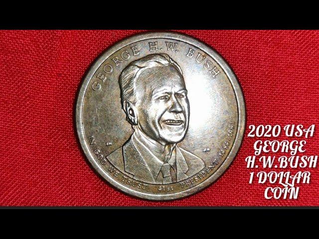 2020 USA GEORGE H.W.BUSH 1 DOLLAR COIN