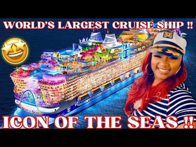 ICON OF THE SEAS + WORLD'S LARGEST CRUISE SHIP + BALCONY ROOM TOUR + FIRST IMPRESSIONS