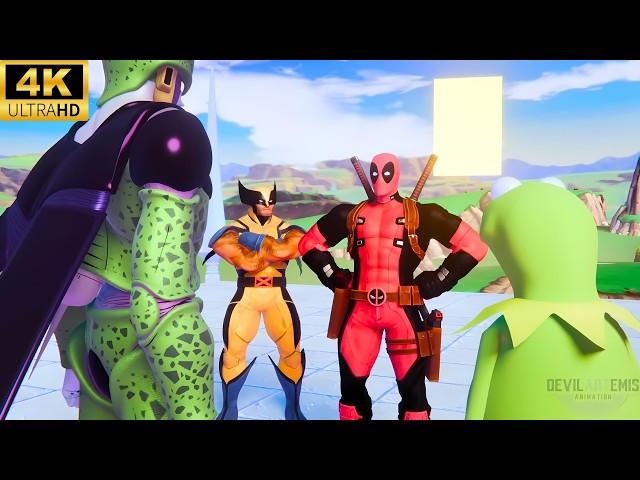  DEADPOOL E WOLVERINE CHIEDONO AIUTO A KERMIT E CELL | Animazioni di @DevilArtemis